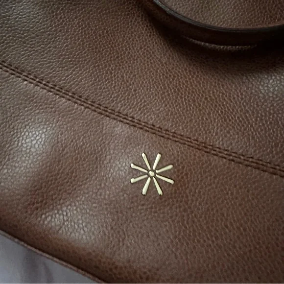 Isaac Mizrahi Brown Leather Satchel - Picture 3 of 7